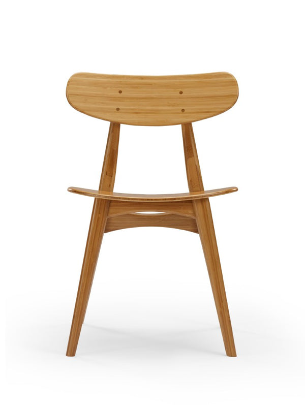 Greenington Cassia Solid Bamboo Dining Chairs Mid-century Danish Style Eco Friendly Set of 2 GCA001CA