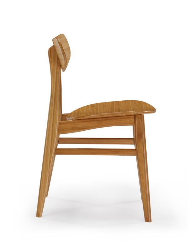 Greenington Cassia Solid Bamboo Dining Chairs Mid-century Danish Style Eco Friendly Set of 2 GCA001CA