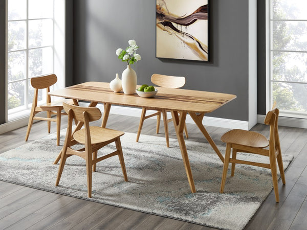 Greenington Cassia Solid Bamboo Dining Chairs Mid-century Danish Style Eco Friendly Set of 2 GCA001CA