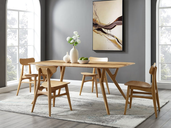 Greenington Cassia Solid Bamboo Dining Chairs Mid-century Danish Style Eco Friendly Set of 2 GCA001CA