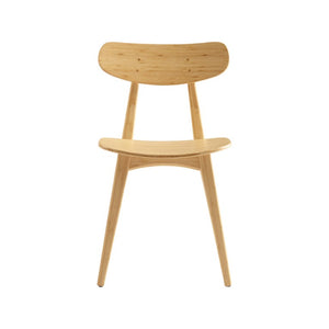 Greenington Cassia Solid Moso Bamboo Dining Chair Set Mid-century Modern Tapered Legs Eco Friendly Wheat GCA001WH