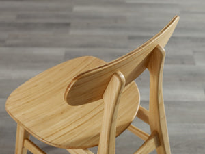 Greenington Cassia Solid Moso Bamboo Dining Chair Set Mid-century Modern Tapered Legs Eco Friendly Wheat GCA001WH