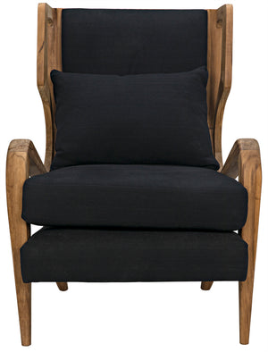 Carol Solid Teak Dining Chair Windsor Inspired Contoured Seat for Indoor or Patio Use