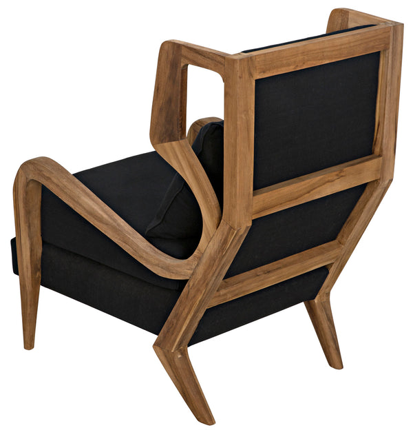 Carol Solid Teak Dining Chair Windsor Inspired Contoured Seat for Indoor or Patio Use