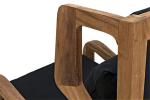Carol Solid Teak Dining Chair Windsor Inspired Contoured Seat for Indoor or Patio Use