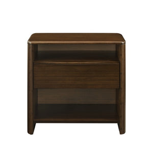 Greenington Catalina Solid Bamboo Nightstand with Drawer and Open Shelves for Modern Bedrooms GCL003BL