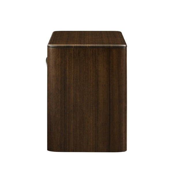 Greenington Catalina Solid Bamboo Nightstand with Drawer and Open Shelves for Modern Bedrooms GCL003BL