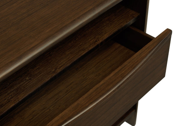 Greenington Catalina Solid Bamboo Nightstand with Drawer and Open Shelves for Modern Bedrooms GCL003BL
