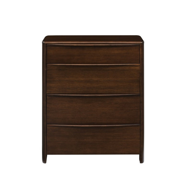 Greenington Catalina Solid Bamboo Four Drawer Chest Modern Bedroom Storage in Black Walnut GCL004BL