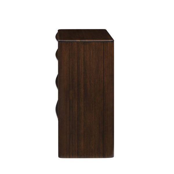 Greenington Catalina Solid Bamboo Four Drawer Chest Modern Bedroom Storage in Black Walnut GCL004BL