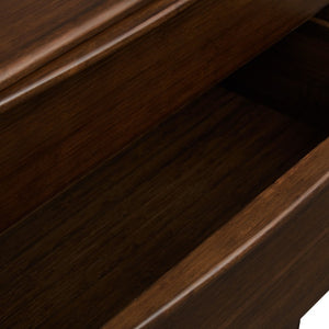 Greenington Catalina Solid Bamboo Four Drawer Chest Modern Bedroom Storage in Black Walnut GCL004BL