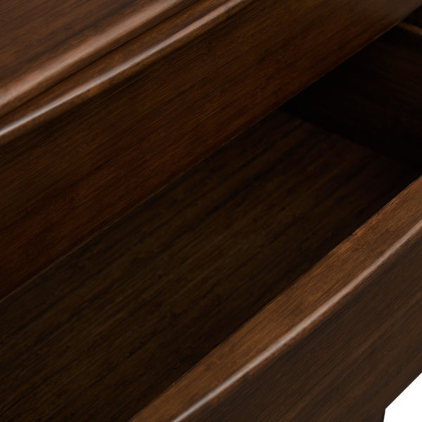 Greenington Catalina Solid Bamboo Four Drawer Chest Modern Bedroom Storage in Black Walnut GCL004BL