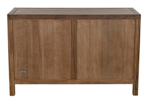 Noir Quadrant Handcrafted Sideboard with Sculpted Doors - Modern Design for Stylish Home Storage Solutions Dark Walnut GCON231DW-2