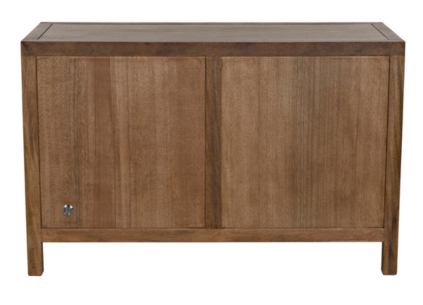 Noir Quadrant Handcrafted Sideboard with Sculpted Doors - Modern Design for Stylish Home Storage Solutions Dark Walnut GCON231DW-2