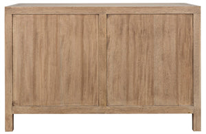 Noir Quadrant Handcrafted Sideboard with Sculpted Doors - Modern Design for Stylish Home Storage Solutions Washed Walnut GCON231WAW-2