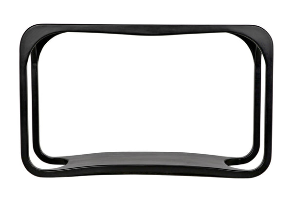 Noir Milena Console Table – Handcrafted Mahogany with Elegant Black Finish for Modern Spaces & Entryways GCON240HB