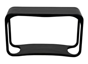 Noir Milena Console Table – Handcrafted Mahogany with Elegant Black Finish for Modern Spaces & Entryways GCON240HB