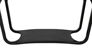 Noir Milena Console Table – Handcrafted Mahogany with Elegant Black Finish for Modern Spaces & Entryways GCON240HB