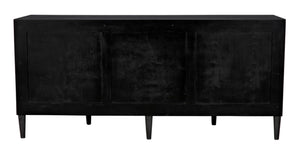 Noir Morten 9 Drawer Dresser - Hand-Carved Mahogany with Timeless Style and Ample Storage for Your Bedroom Pale GCON241P
