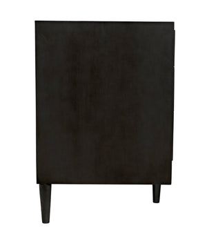 Noir Morten 9 Drawer Dresser - Hand-Carved Mahogany with Timeless Style and Ample Storage for Your Bedroom Pale GCON241P