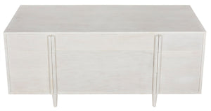 Noir Morten 9 Drawer Dresser - Hand-Carved Mahogany with Timeless Style and Ample Storage for Your Bedroom White Wash GCON241WH