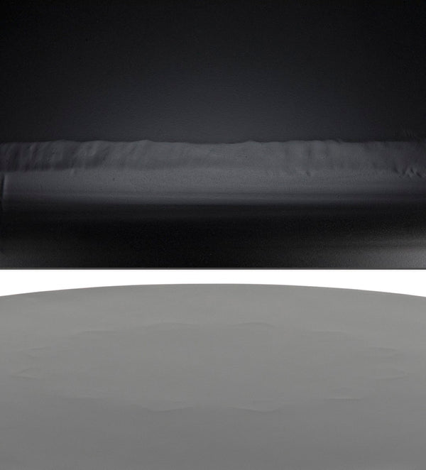 Noir Novie Console Table - Handcrafted Black Iron Frame with Dark Walnut Finish for Modern Interiors Small GCON242MTB-S