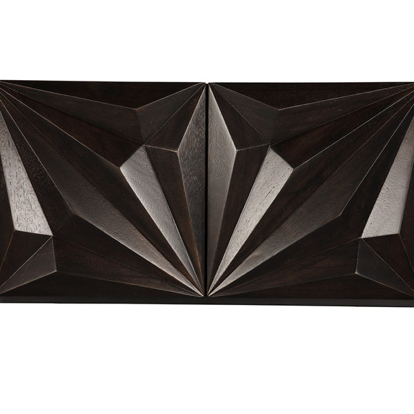 Noir Zurich Console - Striking Modern Design in Rich Ebony for Grand Spaces and Stylish Entryways Ebony Walnut | XL GCON262EB-XL