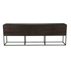 Noir Zurich Console - Striking Modern Design in Rich Ebony for Grand Spaces and Stylish Entryways Ebony Walnut | XL GCON262EB-XL