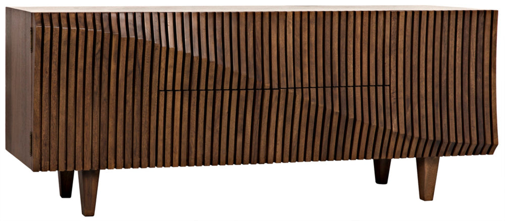 Noir Jin-Ho Handcrafted Dark Walnut Sideboard - Elegant Storage Solution with Timeless Design and Style GCON264DW