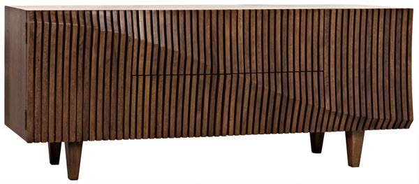 Noir Jin-Ho Handcrafted Dark Walnut Sideboard - Elegant Storage Solution with Timeless Design and Style GCON264DW