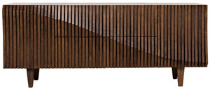 Noir Jin-Ho Handcrafted Dark Walnut Sideboard - Elegant Storage Solution with Timeless Design and Style GCON264DW