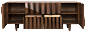 Noir Jin-Ho Handcrafted Dark Walnut Sideboard - Elegant Storage Solution with Timeless Design and Style GCON264DW