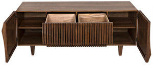 Noir Jin-Ho Handcrafted Dark Walnut Sideboard - Elegant Storage Solution with Timeless Design and Style GCON264DW