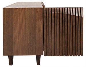 Noir Jin-Ho Handcrafted Dark Walnut Sideboard - Elegant Storage Solution with Timeless Design and Style GCON264DW