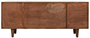 Noir Jin-Ho Handcrafted Dark Walnut Sideboard - Elegant Storage Solution with Timeless Design and Style GCON264DW