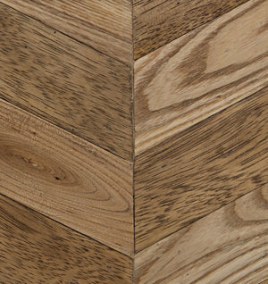 Noir Herringbone Sideboard - Elegant Walnut Storage Solution with Modern Iron Base for Stylish Living Spaces GCON270MTB