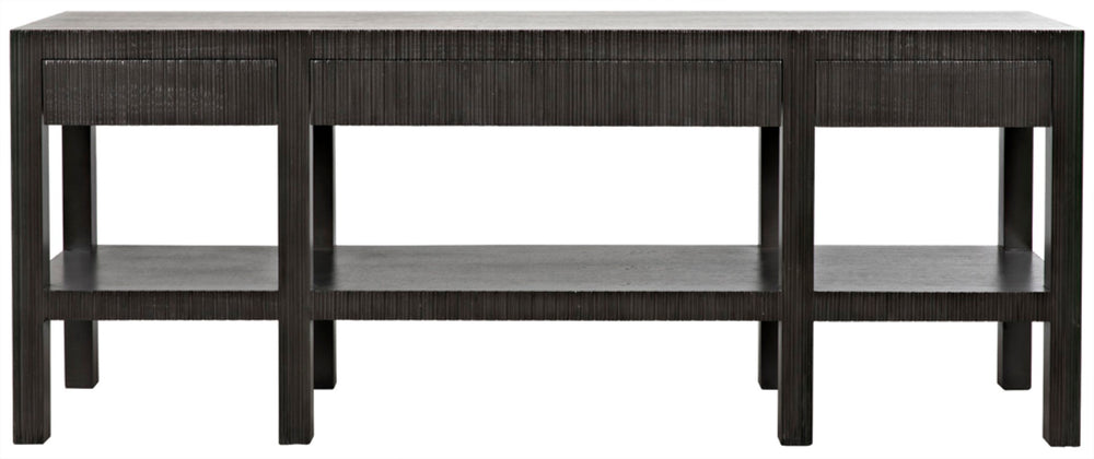 Noir Conrad Console Table - Elegant Solid Mahogany Design with Handcrafted Detailing for Modern Spaces Pale GCON272P