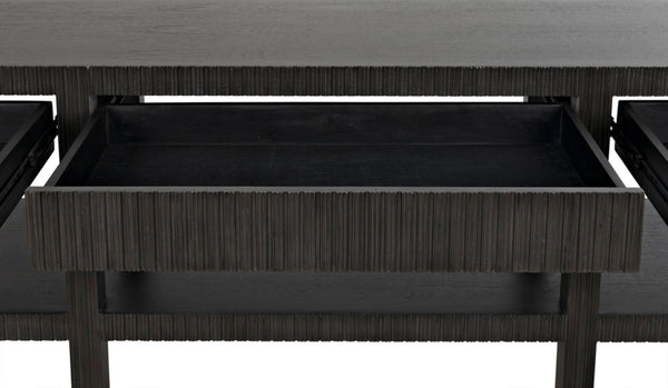 Noir Conrad Console Table - Elegant Solid Mahogany Design with Handcrafted Detailing for Modern Spaces Pale GCON272P