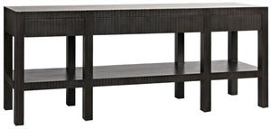 Noir Conrad Console Table - Elegant Solid Mahogany Design with Handcrafted Detailing for Modern Spaces Pale GCON272P