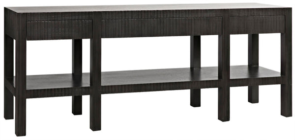 Noir Conrad Console Table - Elegant Solid Mahogany Design with Handcrafted Detailing for Modern Spaces Pale GCON272P