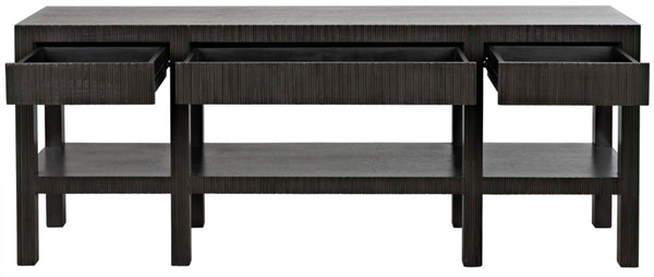 Noir Conrad Console Table - Elegant Solid Mahogany Design with Handcrafted Detailing for Modern Spaces Pale GCON272P