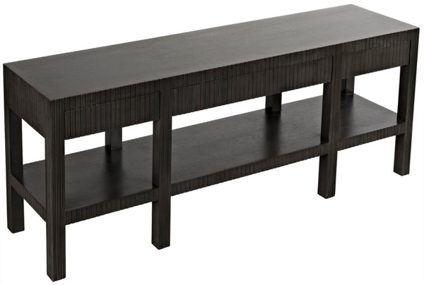 Noir Conrad Console Table - Elegant Solid Mahogany Design with Handcrafted Detailing for Modern Spaces Pale GCON272P