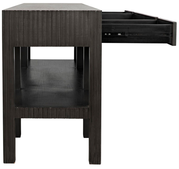 Noir Conrad Console Table - Elegant Solid Mahogany Design with Handcrafted Detailing for Modern Spaces Pale GCON272P