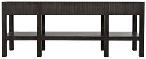 Noir Conrad Console Table - Elegant Solid Mahogany Design with Handcrafted Detailing for Modern Spaces Pale GCON272P