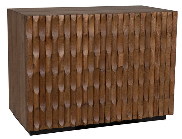 Alameda Solid Walnut Sideboard with Hand Carved Doors and Drawers for Dining Room Storage