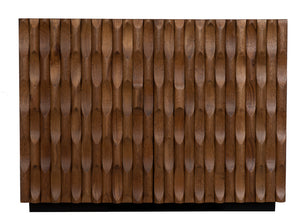 Alameda Solid Walnut Sideboard with Hand Carved Doors and Drawers for Dining Room Storage