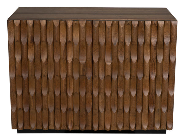 Alameda Solid Walnut Sideboard with Hand Carved Doors and Drawers for Dining Room Storage