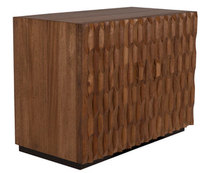 Alameda Solid Walnut Sideboard with Hand Carved Doors and Drawers for Dining Room Storage