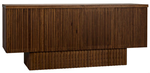 Noir Mr. Smith Sideboard: Contemporary Storage Solution with Clean Lines and Seamless Modern Design Style Dark Walnut GCON293DW