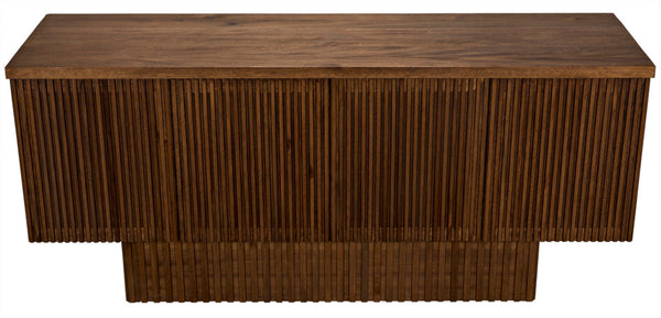 Noir Mr. Smith Sideboard: Contemporary Storage Solution with Clean Lines and Seamless Modern Design Style Dark Walnut GCON293DW